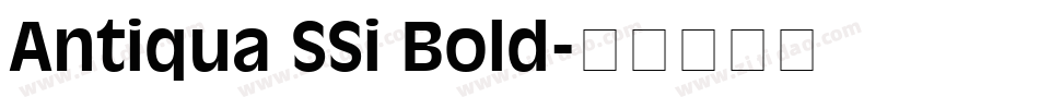 Antiqua SSi Bold字体转换